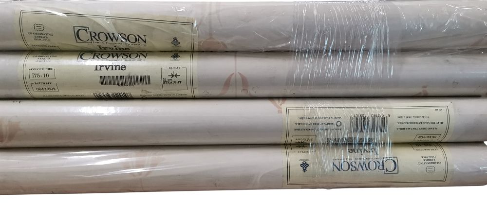 Lot 547: A collection of approximately eleven rolls of Crowson Irvine pattern wallpaper