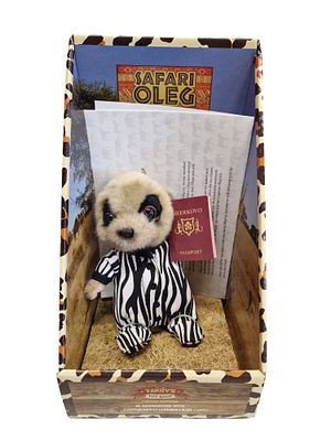 Safari Oleg Compare the Meerkat Plush Toy with Original Box and Accessories