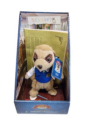 Boxed Compare the Meerkat Character Toy, Bogdan the Schoolboy by Yakov's Toy Shop