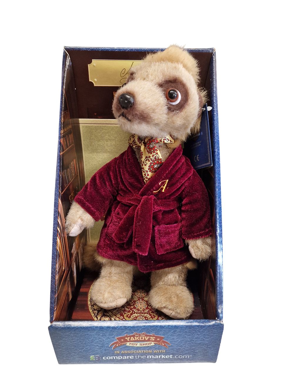 Yakov's Toy Shop Aleksandr Orlov Compare the Meerkat Promotional Plush Toy in Original Packaging