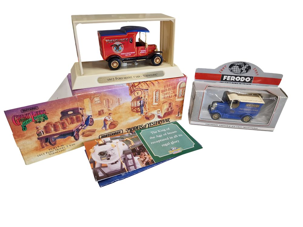A Pair of Boxed Die-cast Promotional Model Delivery Vans