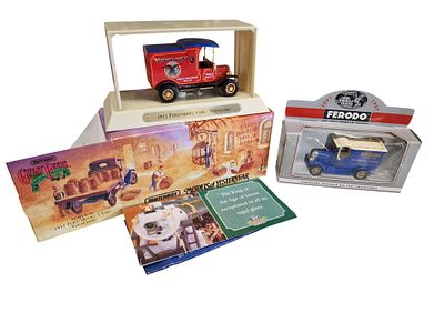 A Pair of Boxed Die-cast Promotional Model Delivery Vans