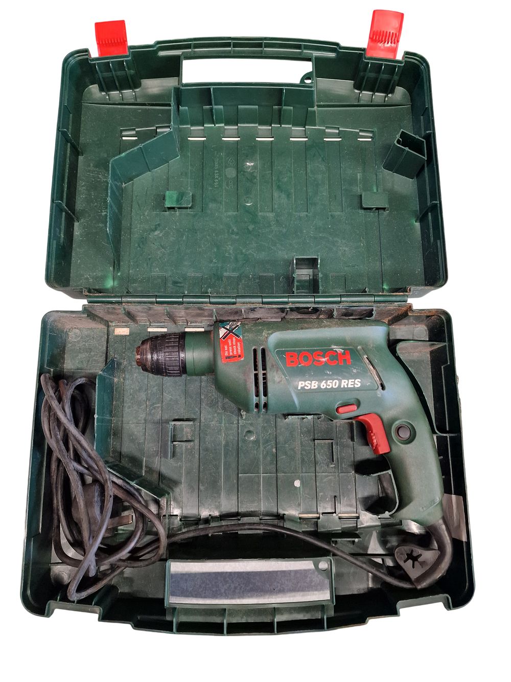 Lot 574: Bosch PSB 650 RES Corded Impact Drill in Carrying Case