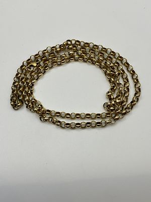 A 9ct yellow gold heavy weight belcher chain, 30 inches long, hallmarked, approx weight is 28.3 