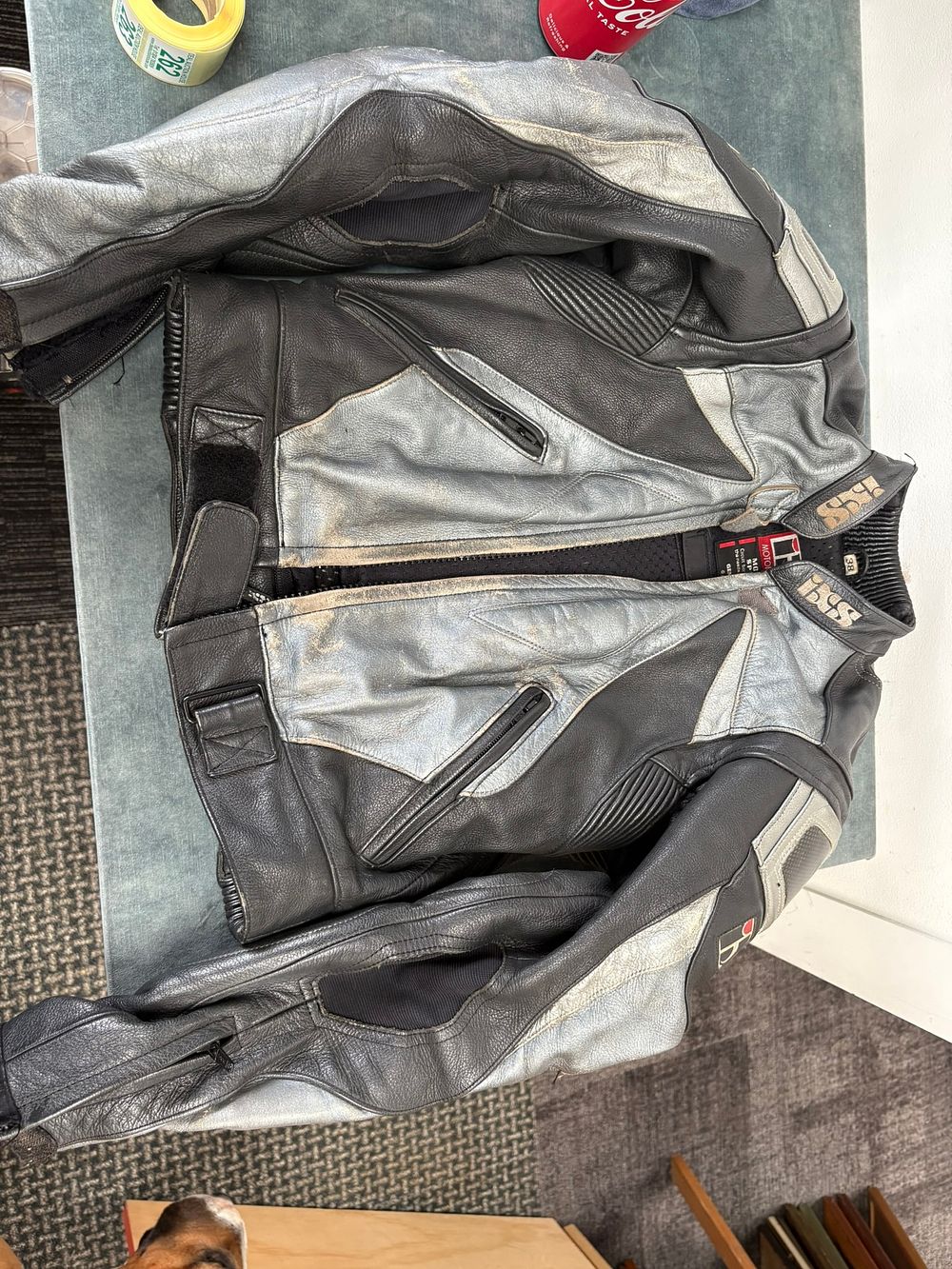 Lot 261: Ladies leather motorcycle jacket