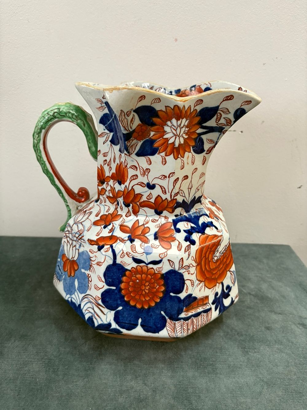 Lot 348: Large floral Masons 'Hydra' jug