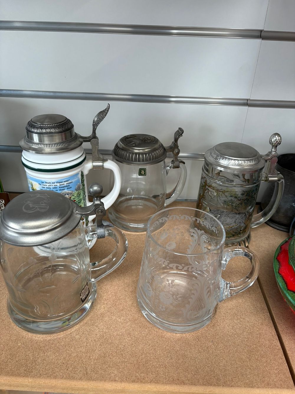 Lot 370: 5 x German Stein's/ tankards including WMF +...