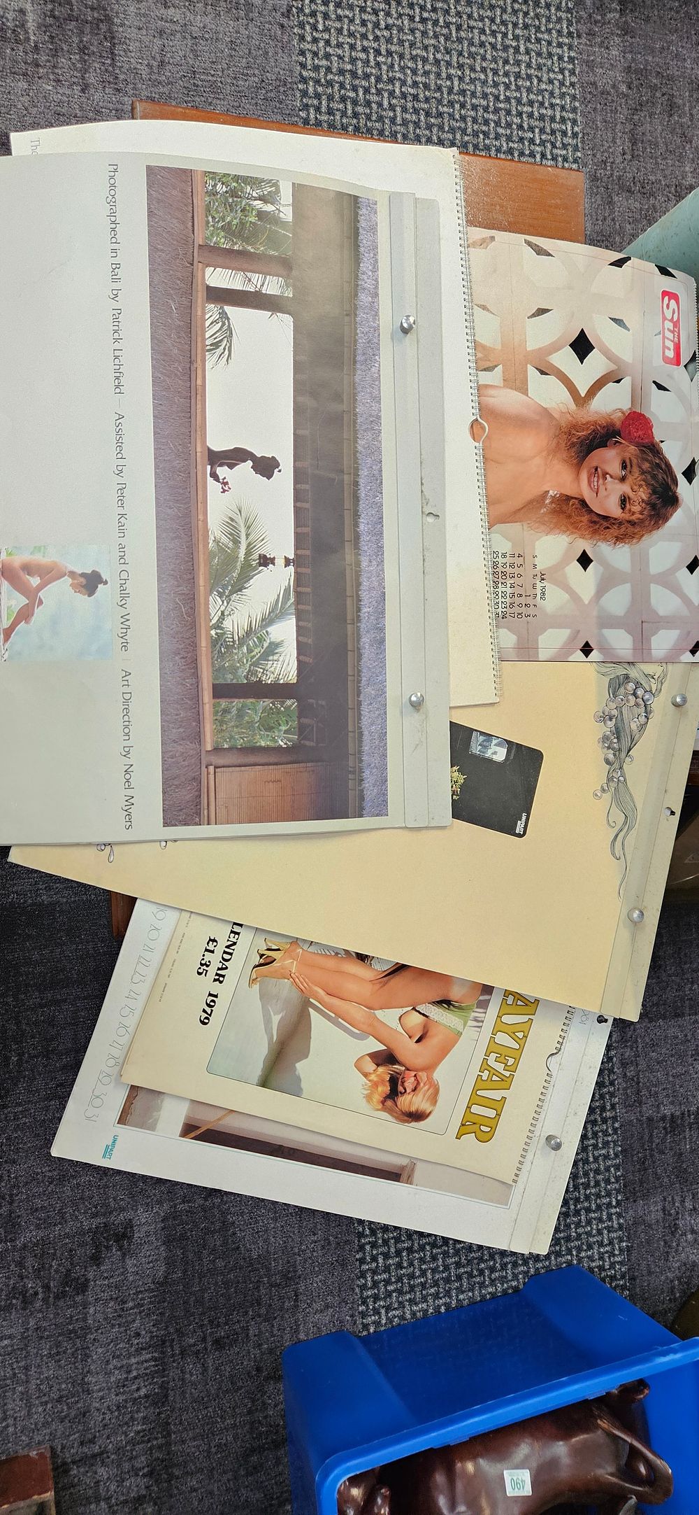 Lot 403: Assorted vintage nude calendars