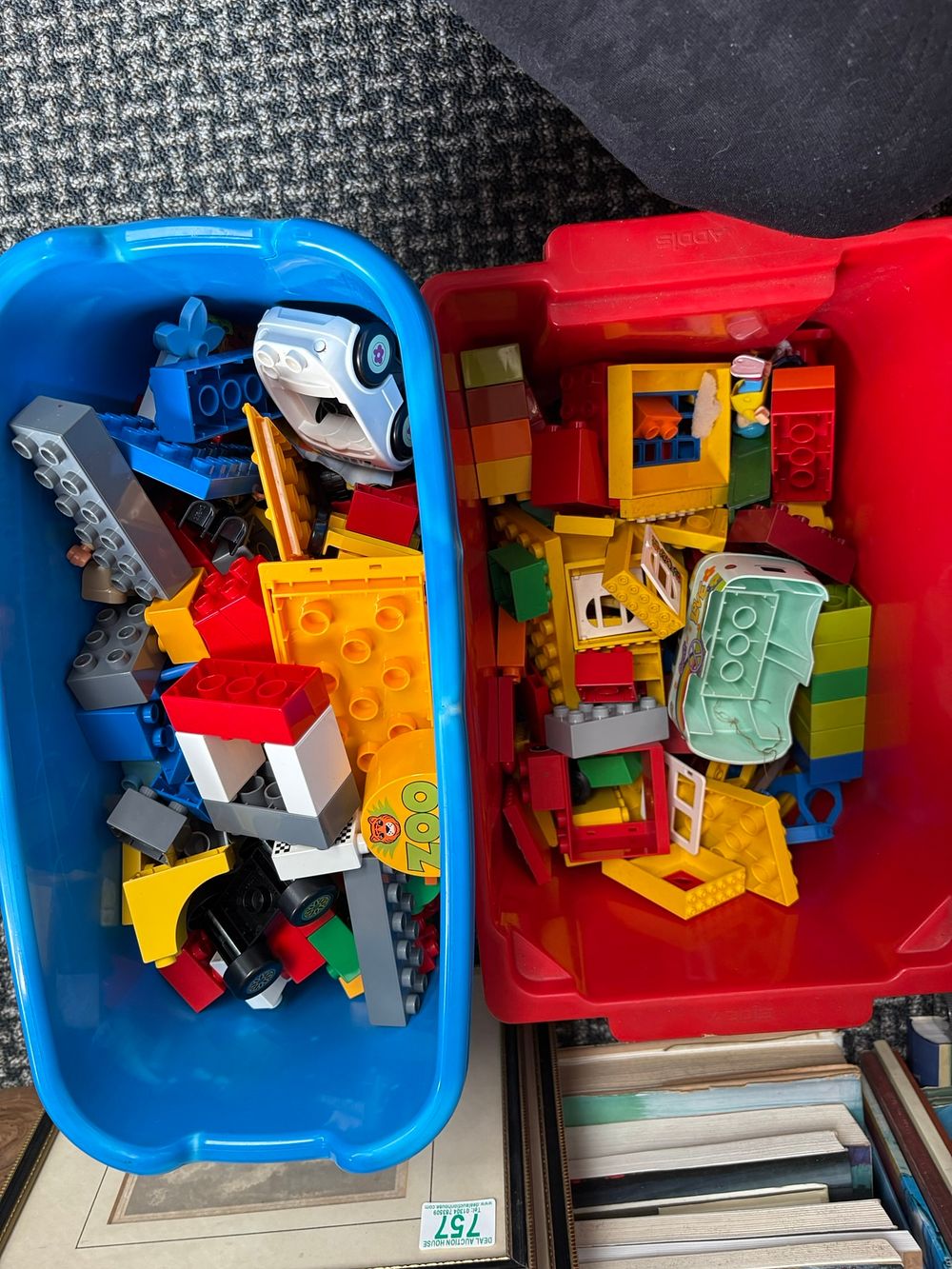 Lot 413: 2 x Tubs of large Lego blocks