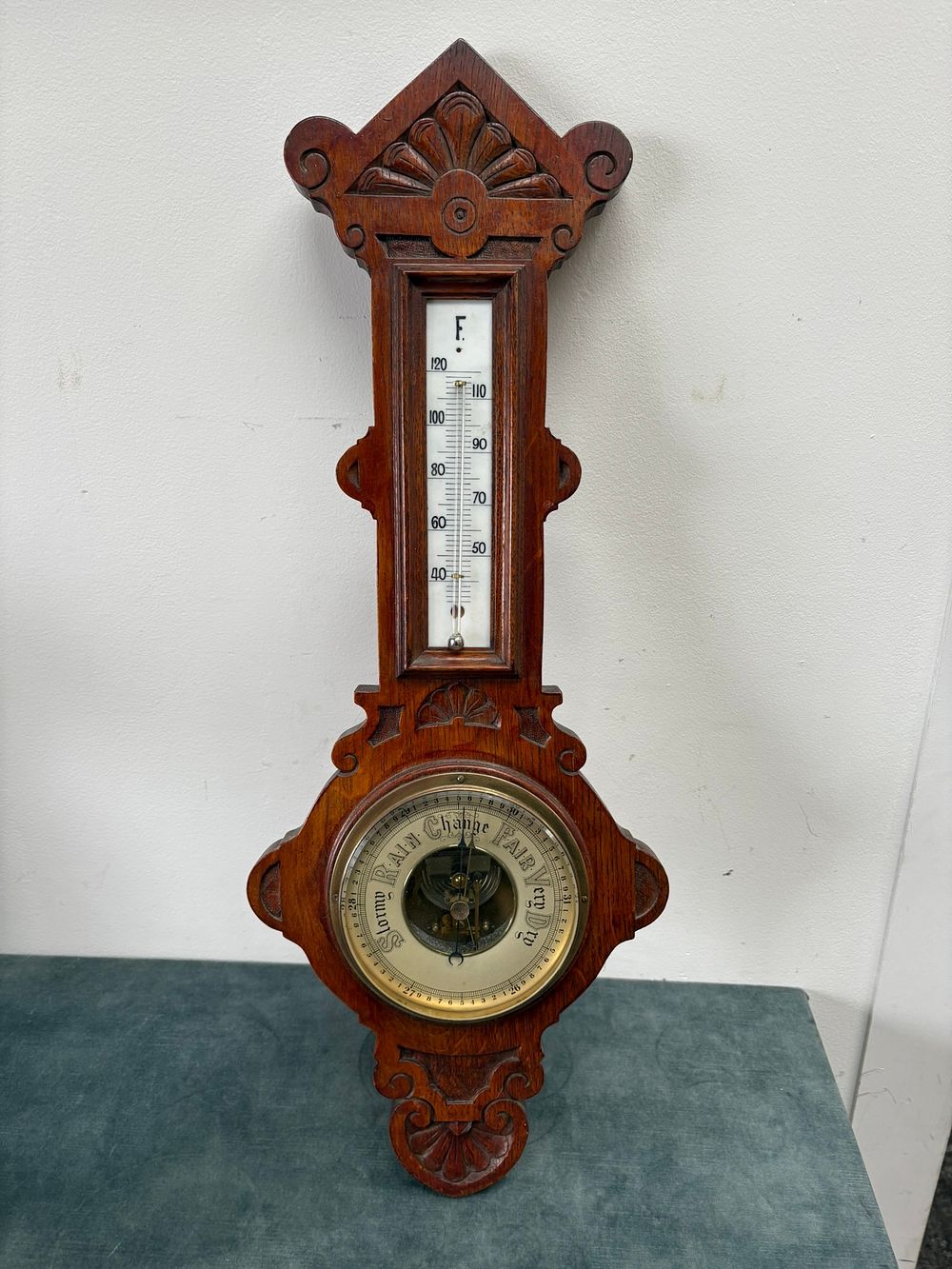 Lot 415: Wooden barometer