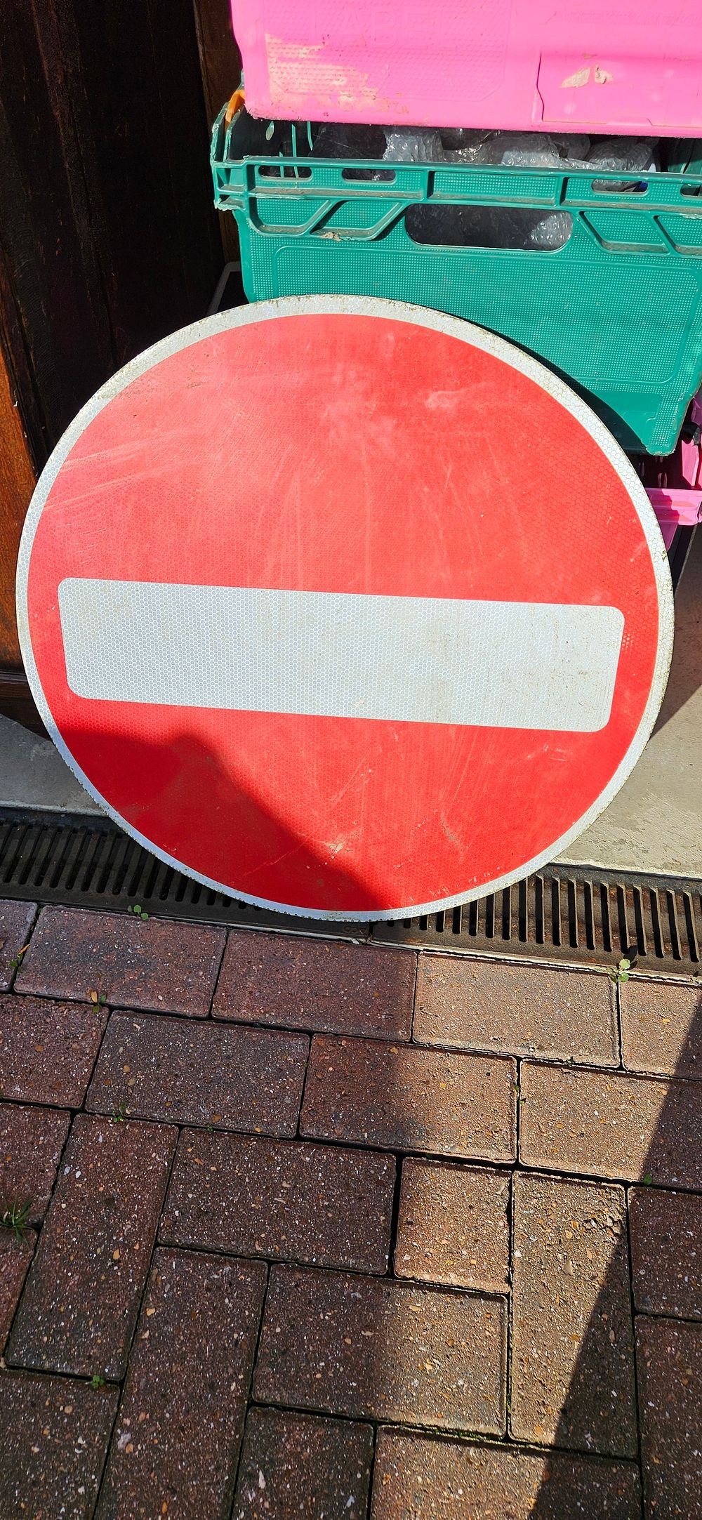 Lot 459: Aluminium road sign - No Entry