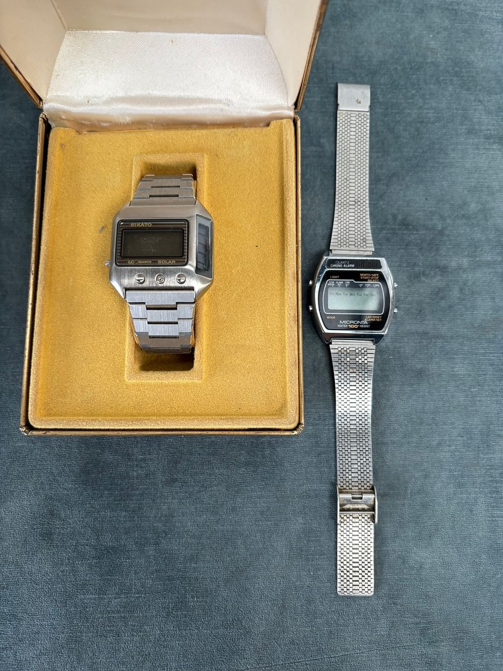 Lot 550: Sikato digital watch and Micronta digital watch