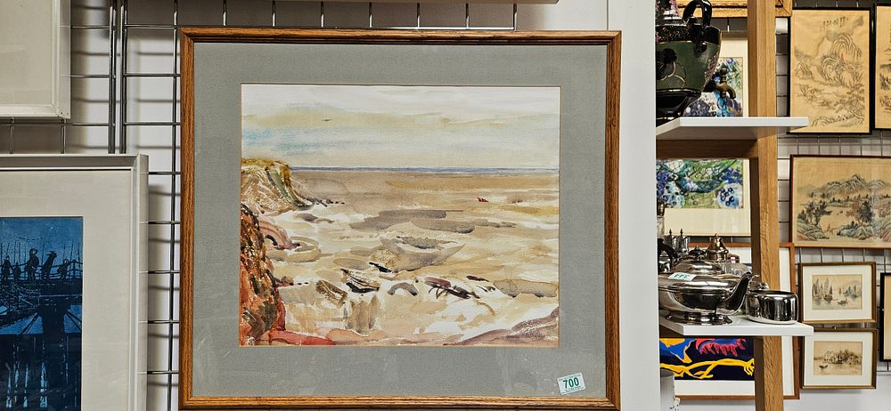 Lot 700: Large watercolour painting signed Lesley Hall
