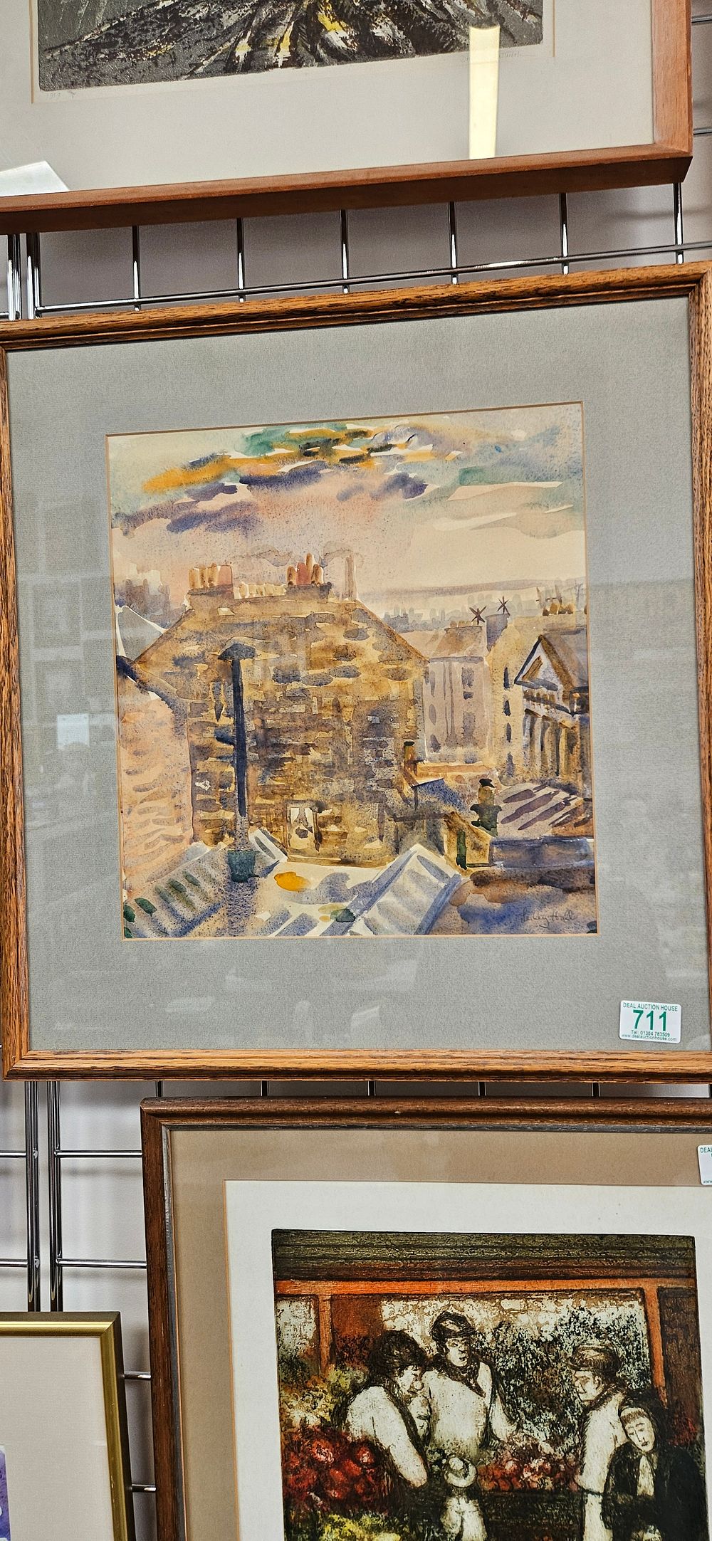 Lot 711: Watercolour signed Lesley Hall