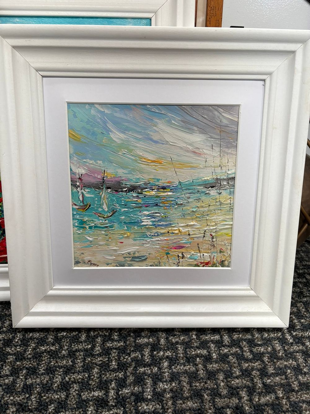 Lot 713: Oil painting titled 'Nearly There' by Evelina Vine
