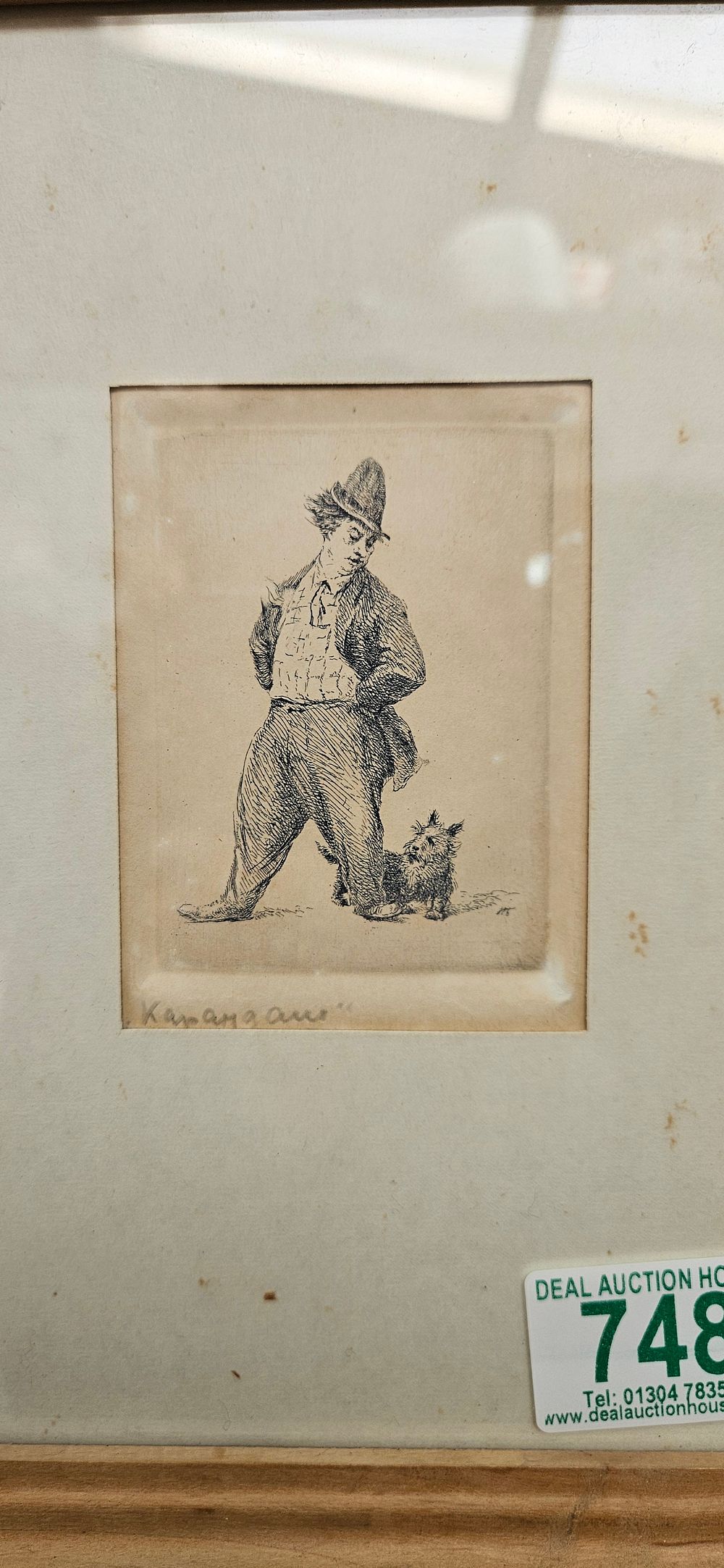 Lot 748: USSR Russian circus picture of a clown called...
