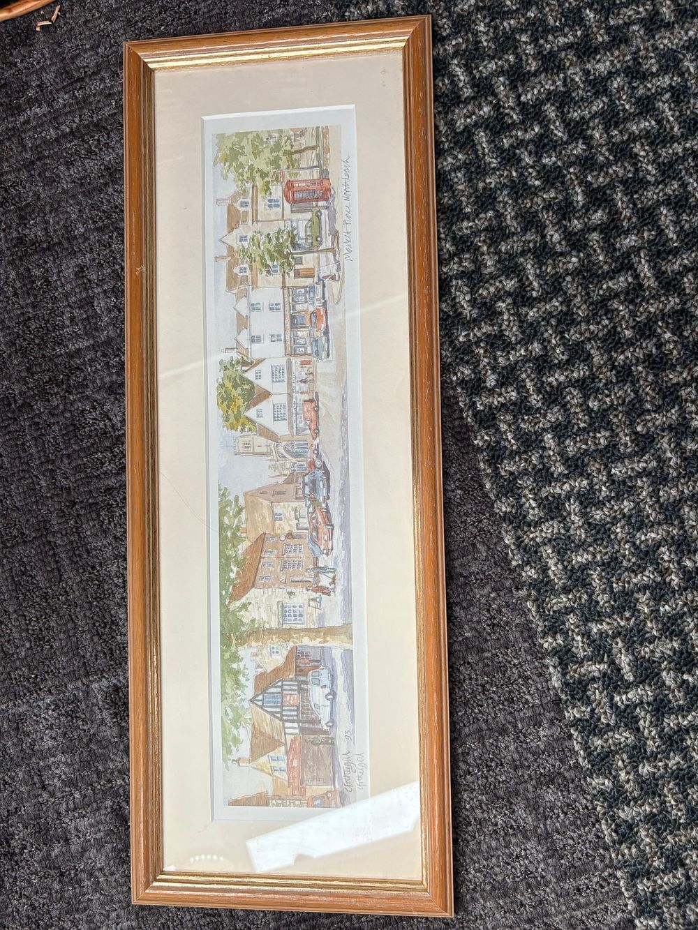 Lot 760: Print of Northleach Market Place