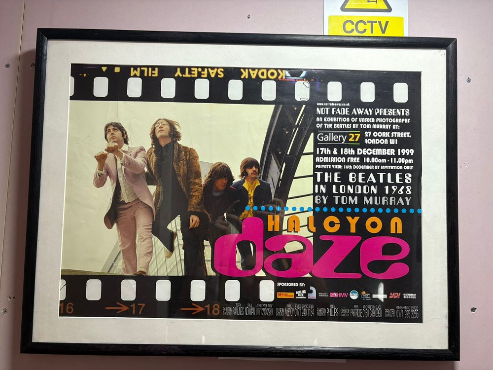 Lot 772: A rare Beatles promotional poster, 1/2 proof by...