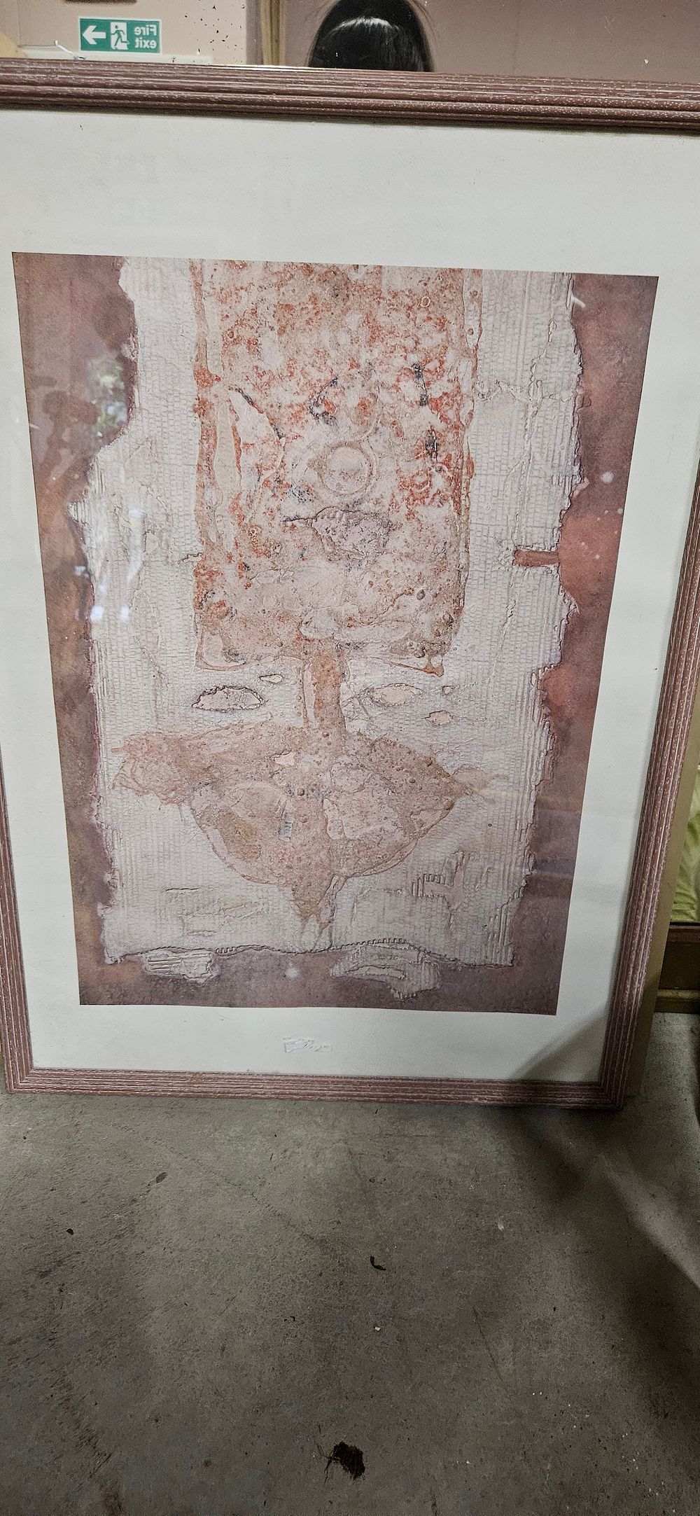 Lot 792: Abstract framed print
