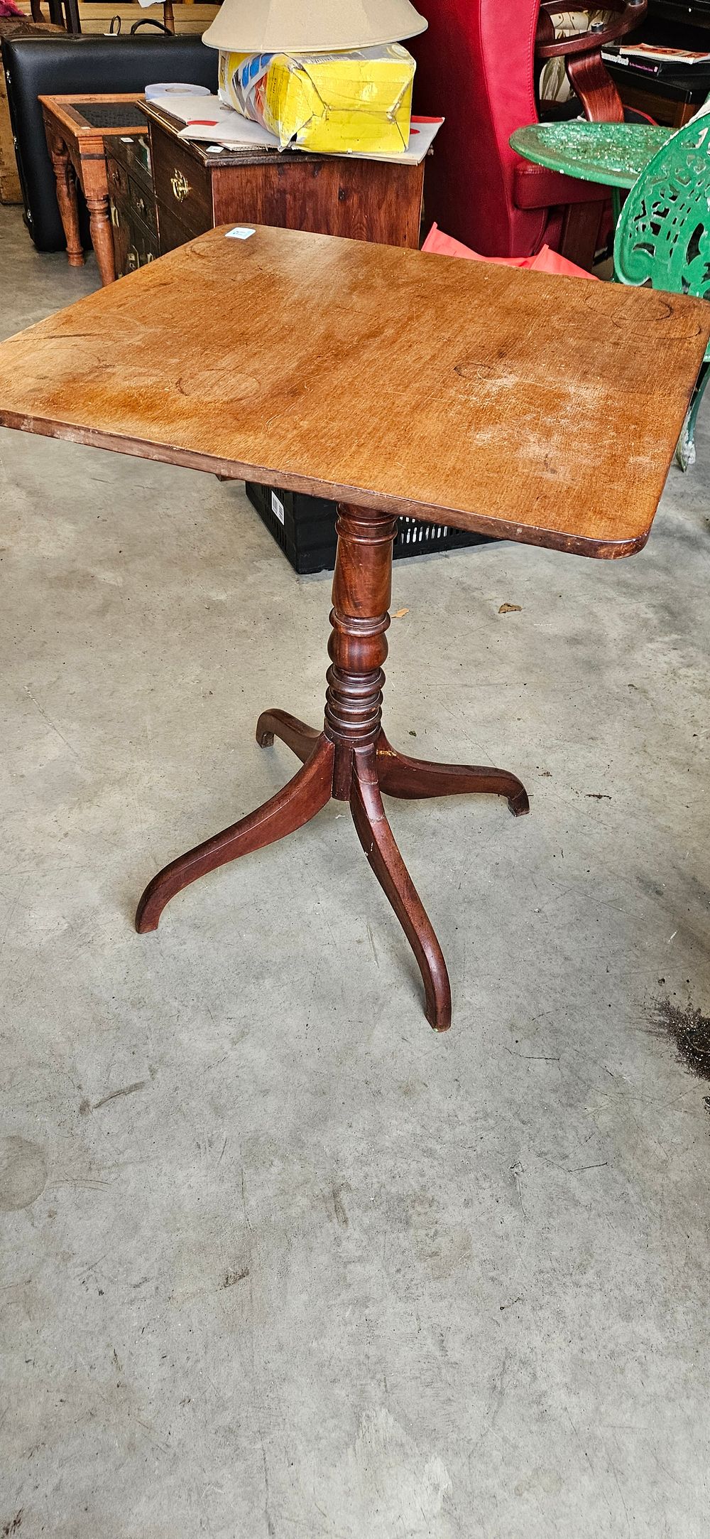 Lot 71: Small mahogany side table