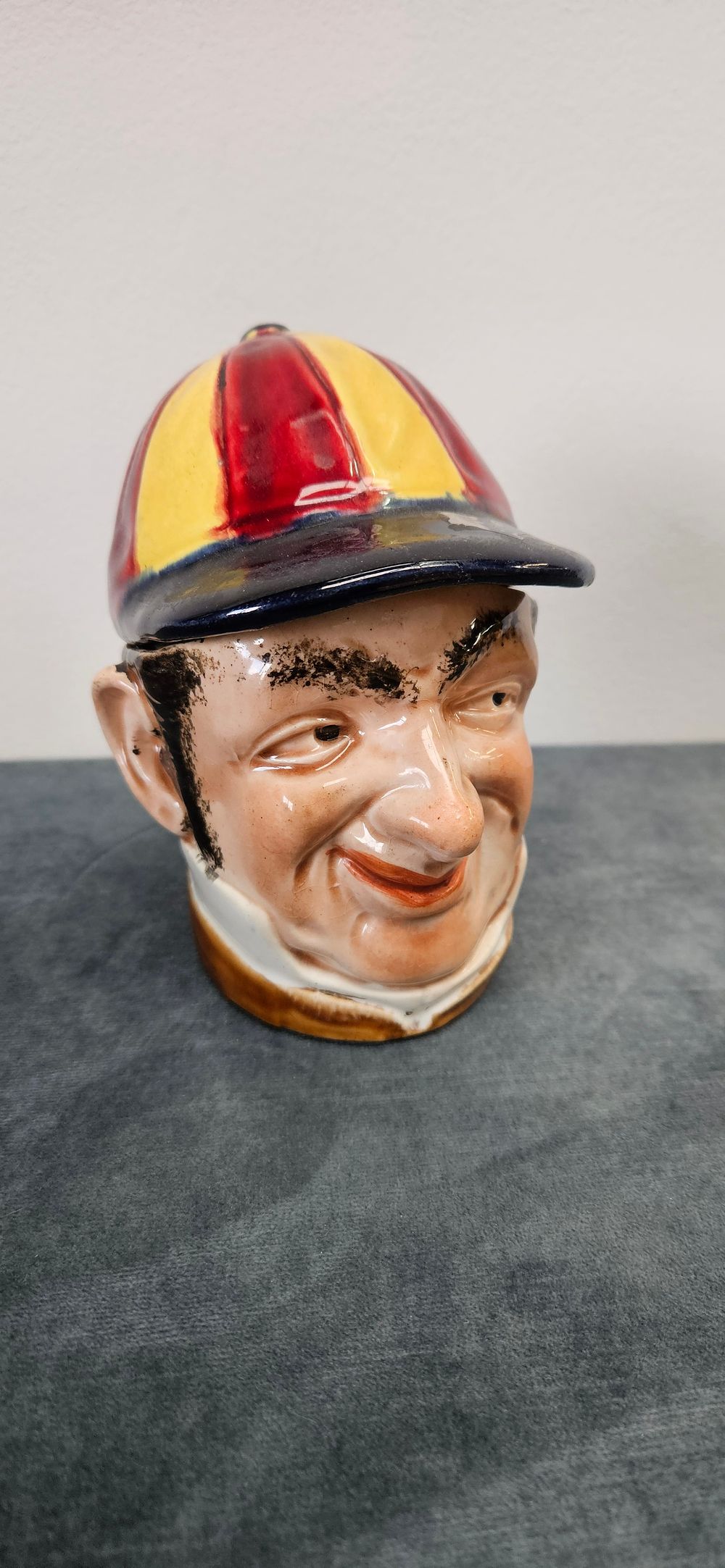 Lot 198: Jockey head tobacco jar