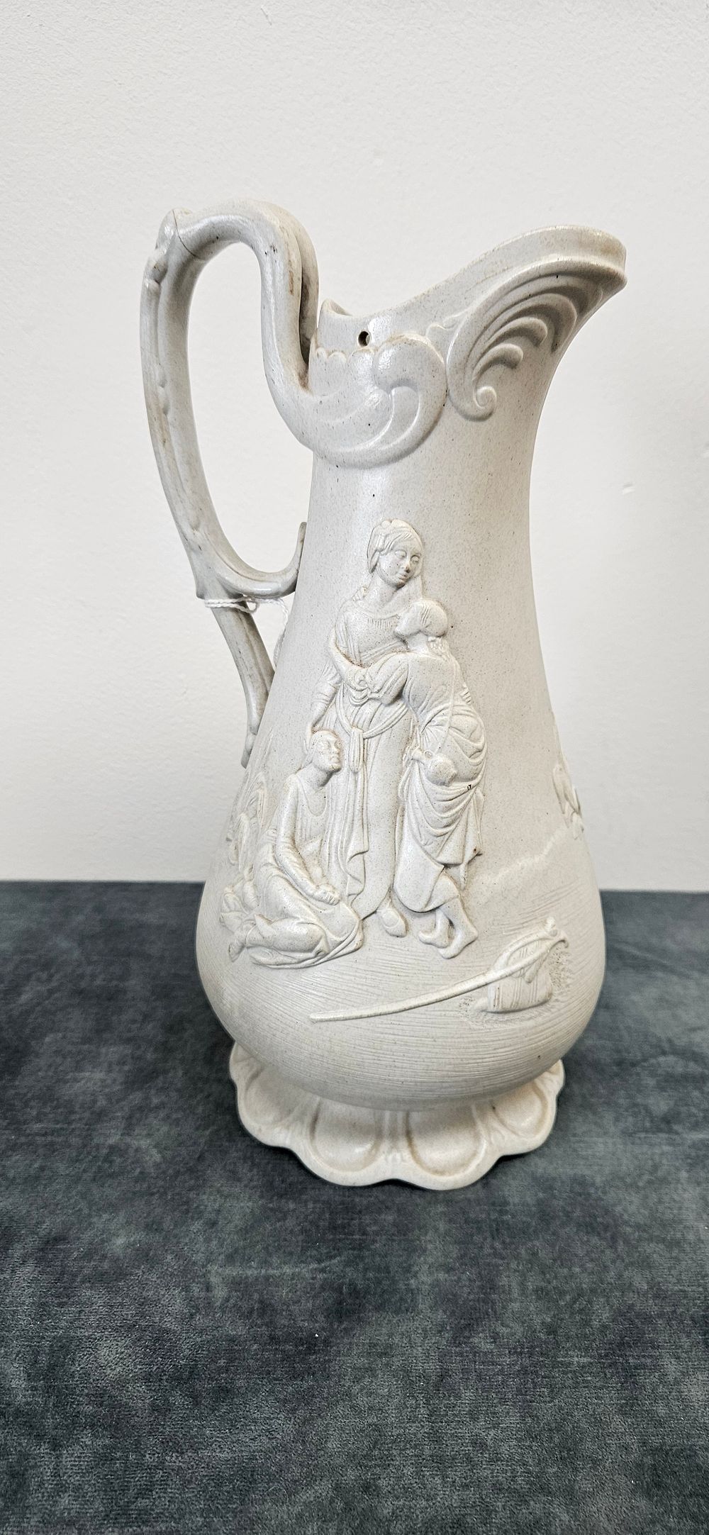 Lot 205: Samuel Alcock "Naomi and Her Daughters-in-Law" relief-moulded Parian...