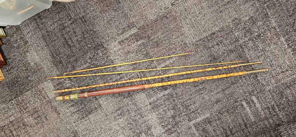 Lot 211: Antique Hardy? fishing rod