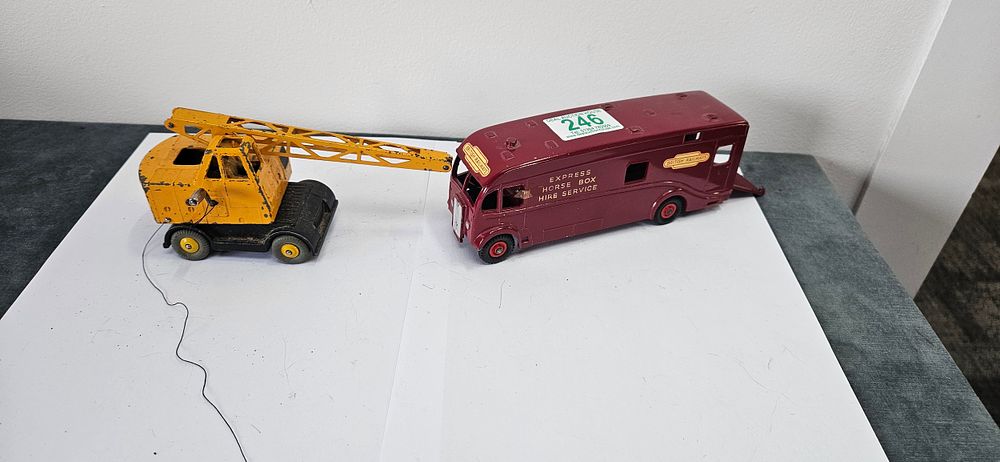 Lot 246: Dinky Supertoys die-cast models: a Coles Mobile Crane...