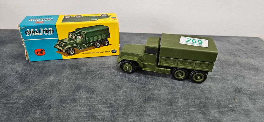 Lot 269: Corgi Major Toys No. 1118 International 6x6 Army...