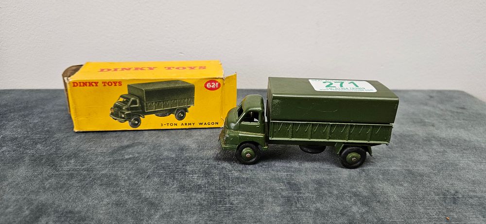Lot 271: Dinky Toys 621 3-Ton Army Wagon die-cast model