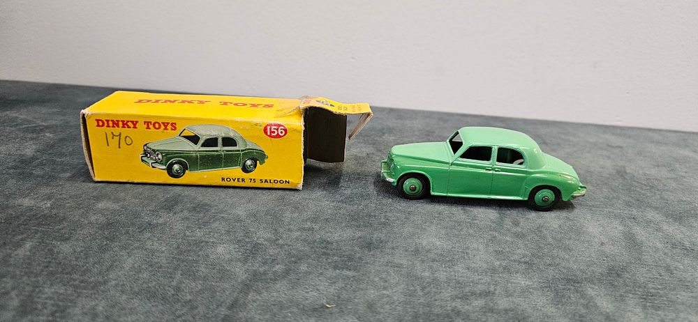 Lot 276: Dinky Toys No. 156 Rover 75 Saloon, a...