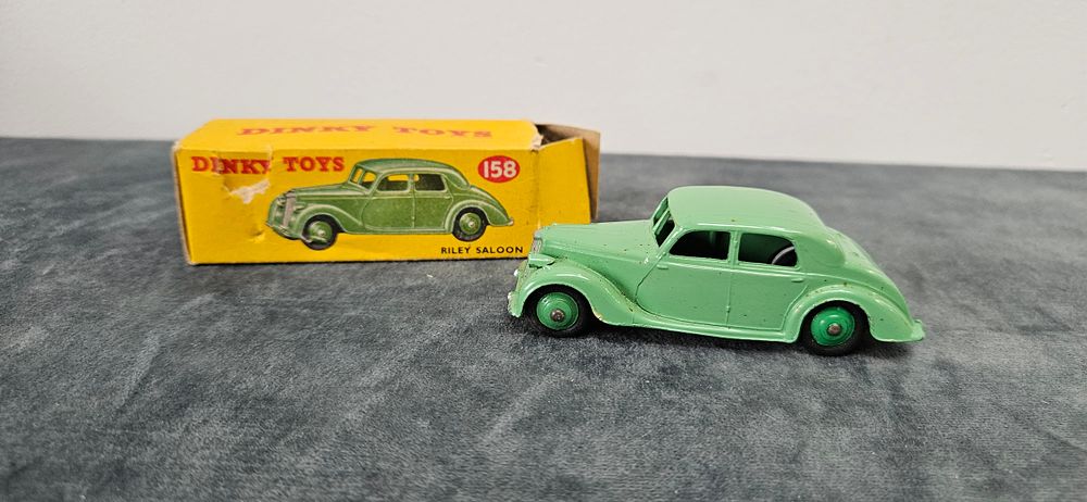Lot 279: Dinky Toys 158 Riley Saloon die-cast model car.