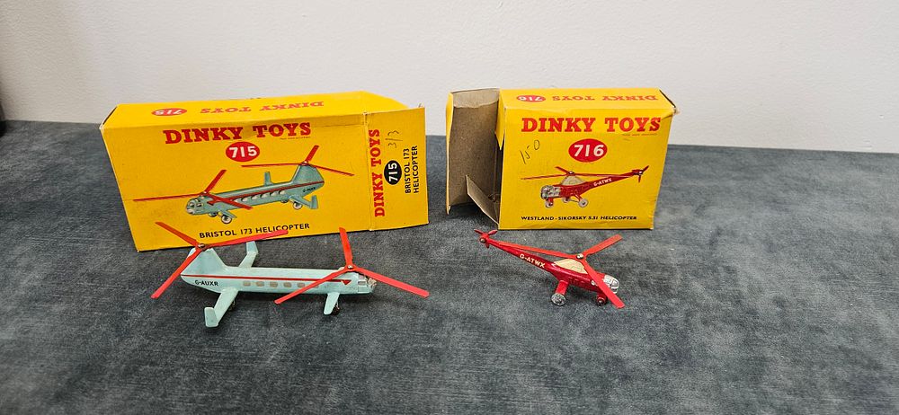 Lot 283: Dinky Toys No. 715 Bristol 173 Helicopter and...