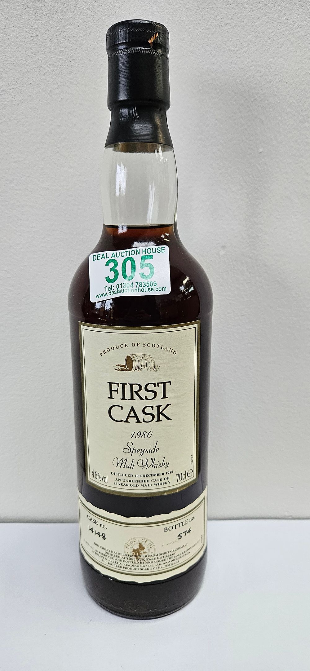 Lot 305: First Cask 1980 Speyside Malt Whisky 24 Year...