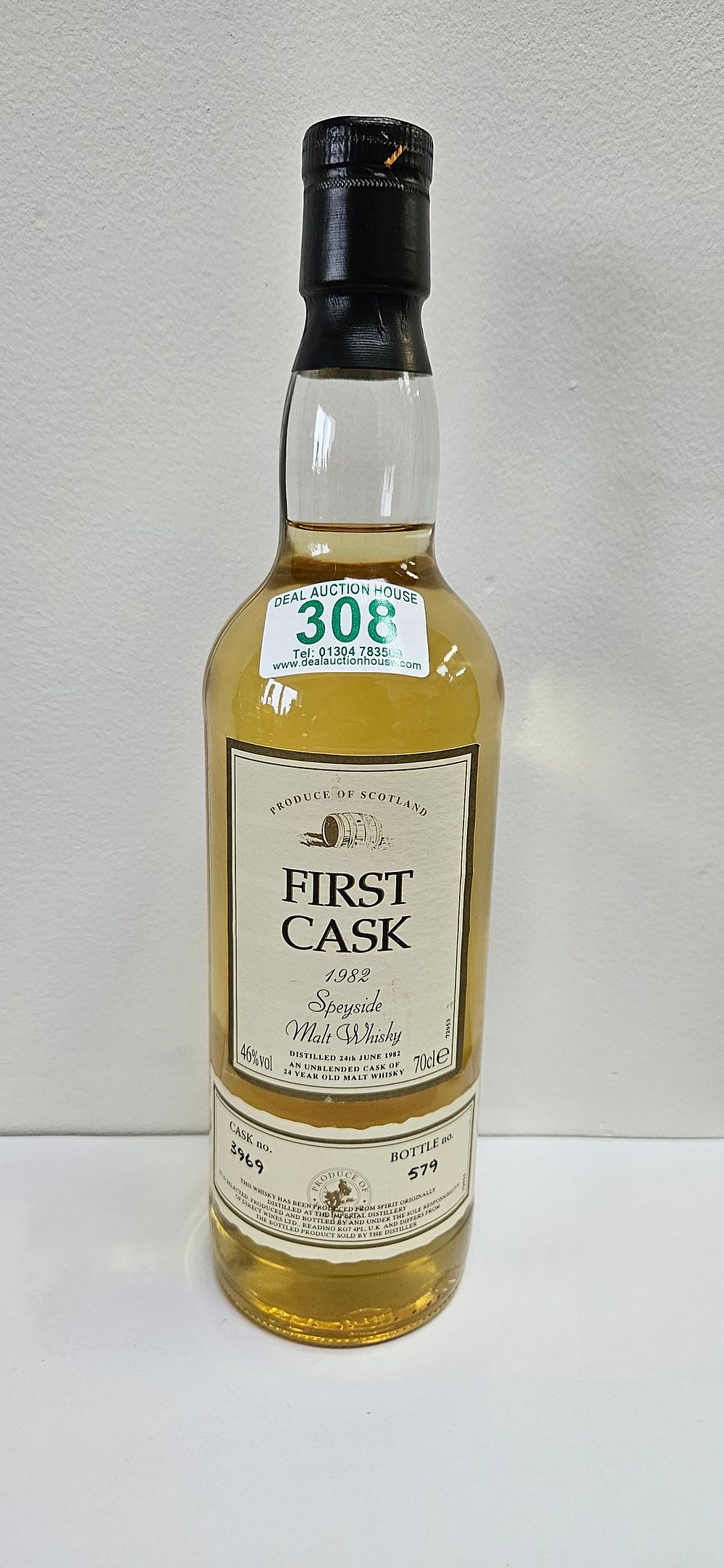 Lot 308: First Cask 1982 Speyside Malt Whisky 24 Year...