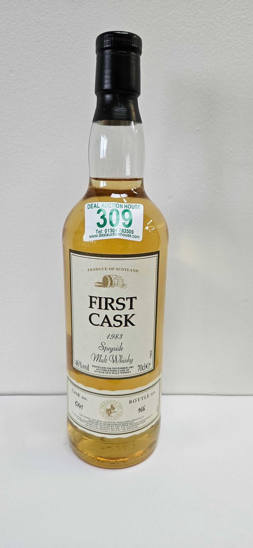 Lot 309: First Cask 1983 Speyside Malt Whisky 24 Year...