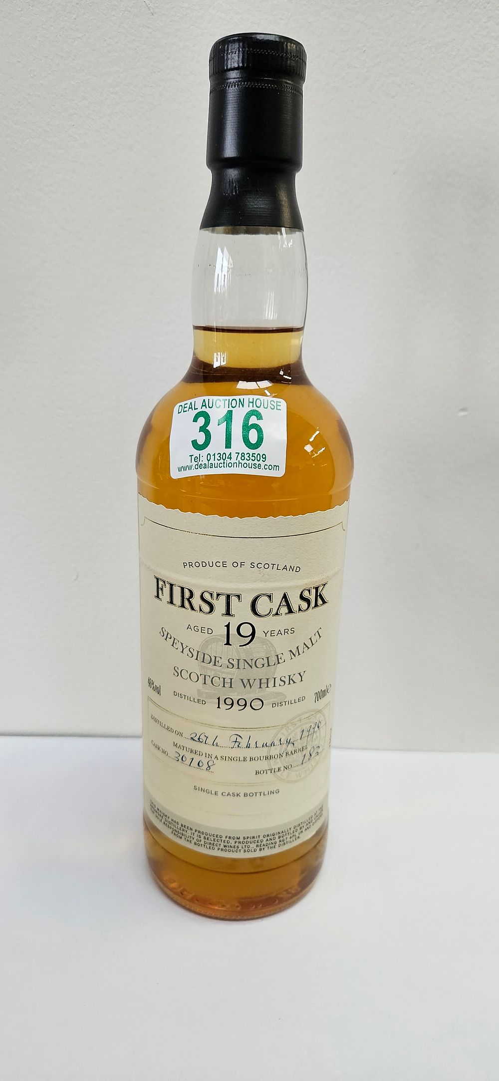 Lot 316: First Cask 1990 Speyside Malt Whisky 19 Year...