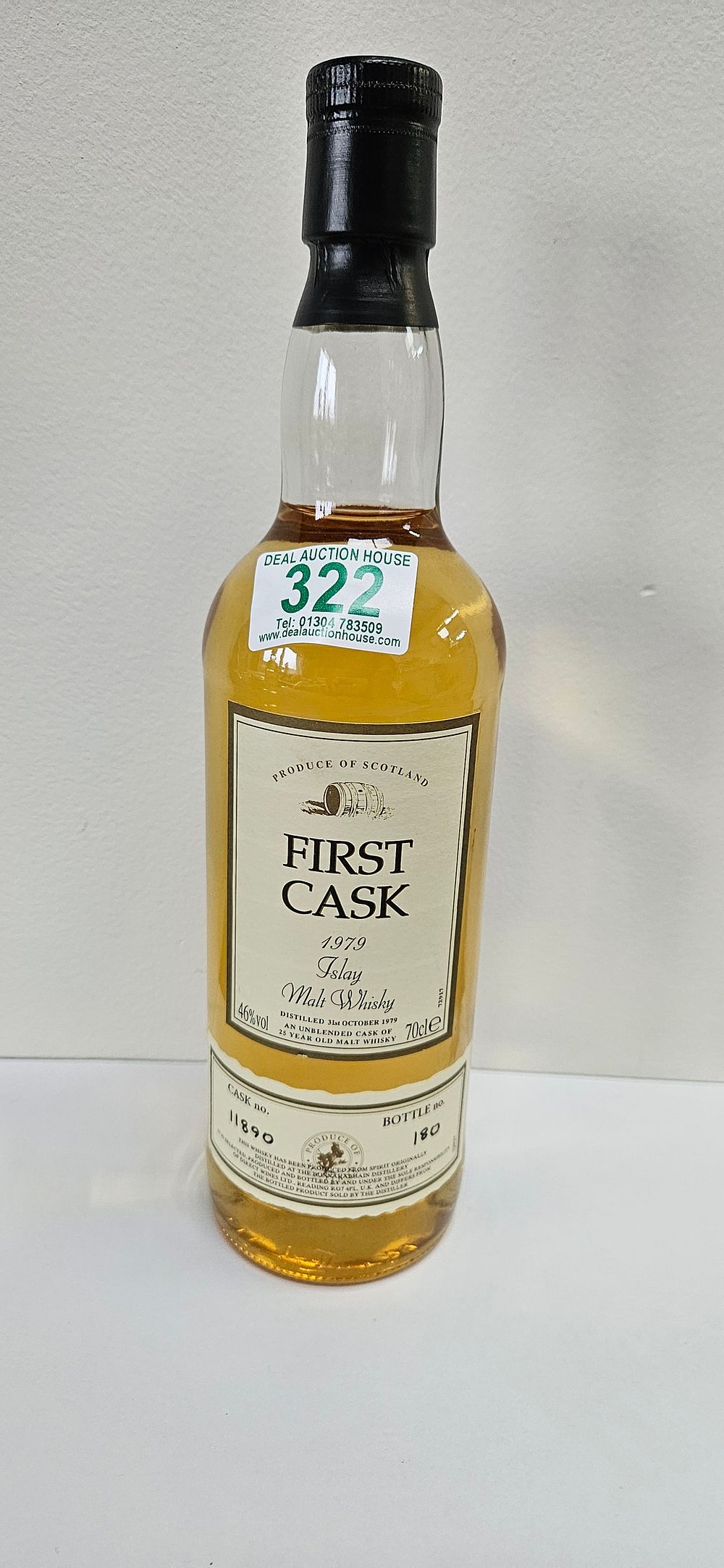 Lot 322: First Cask 1979 Islay Malt Whisky 25 Year...