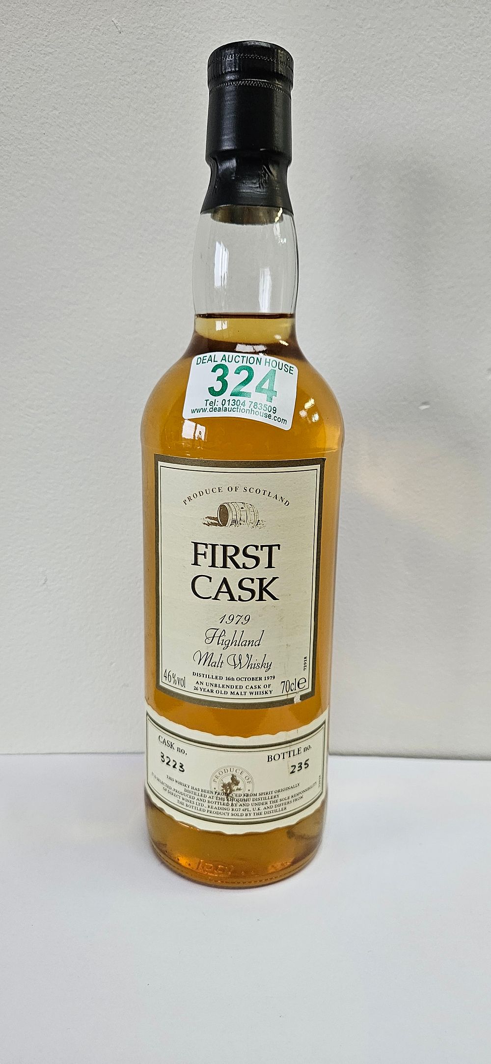 Lot 324: First Cask 1979 Highland Malt Whisky 26 Year...