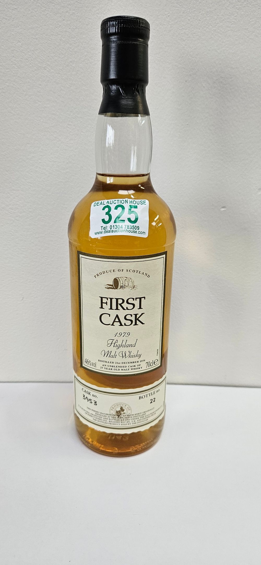 Lot 325: First Cask 1979 Highland Malt Whisky 27 Year...