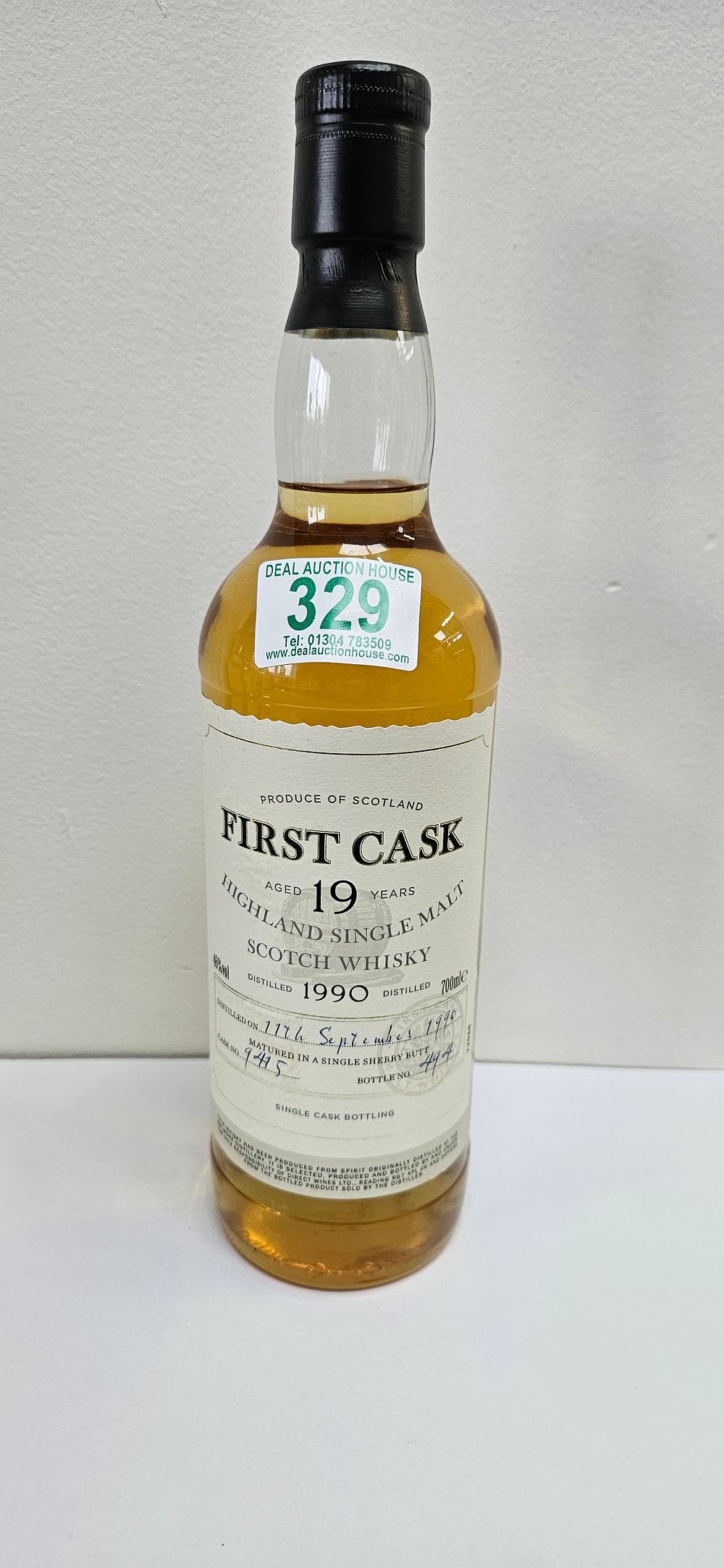 Lot 329: First Cask 1990 Highland Malt Whisky 19 Year...