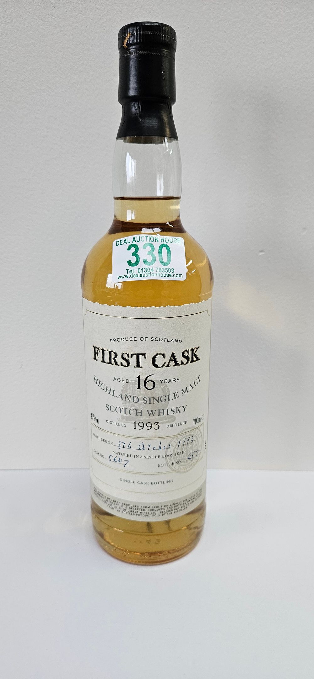 Lot 330: First Cask 1993 Highland Malt Whisky 16 Year...