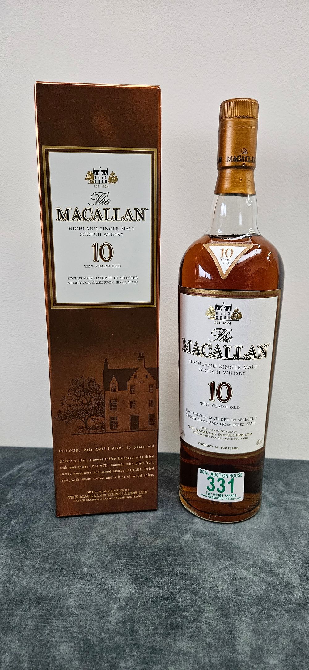Lot 331: The Macallan 10 Year Old Sherry Oak Highland...