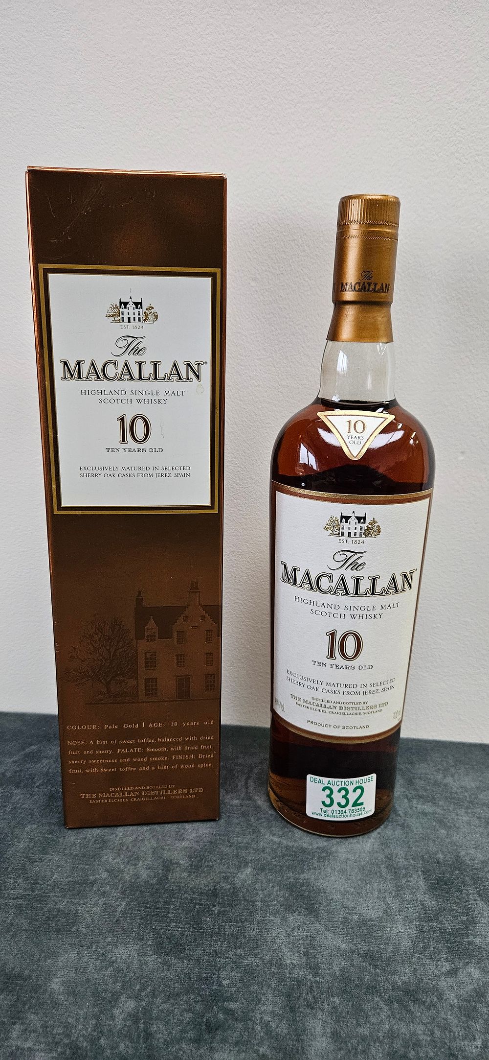 Lot 332: The Macallan 10 Year Old Sherry Oak Highland...