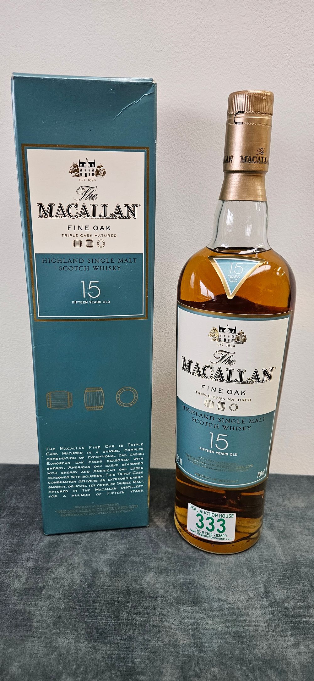 Lot 333: The Macallan 15 Year Old Fine Oak Triple...