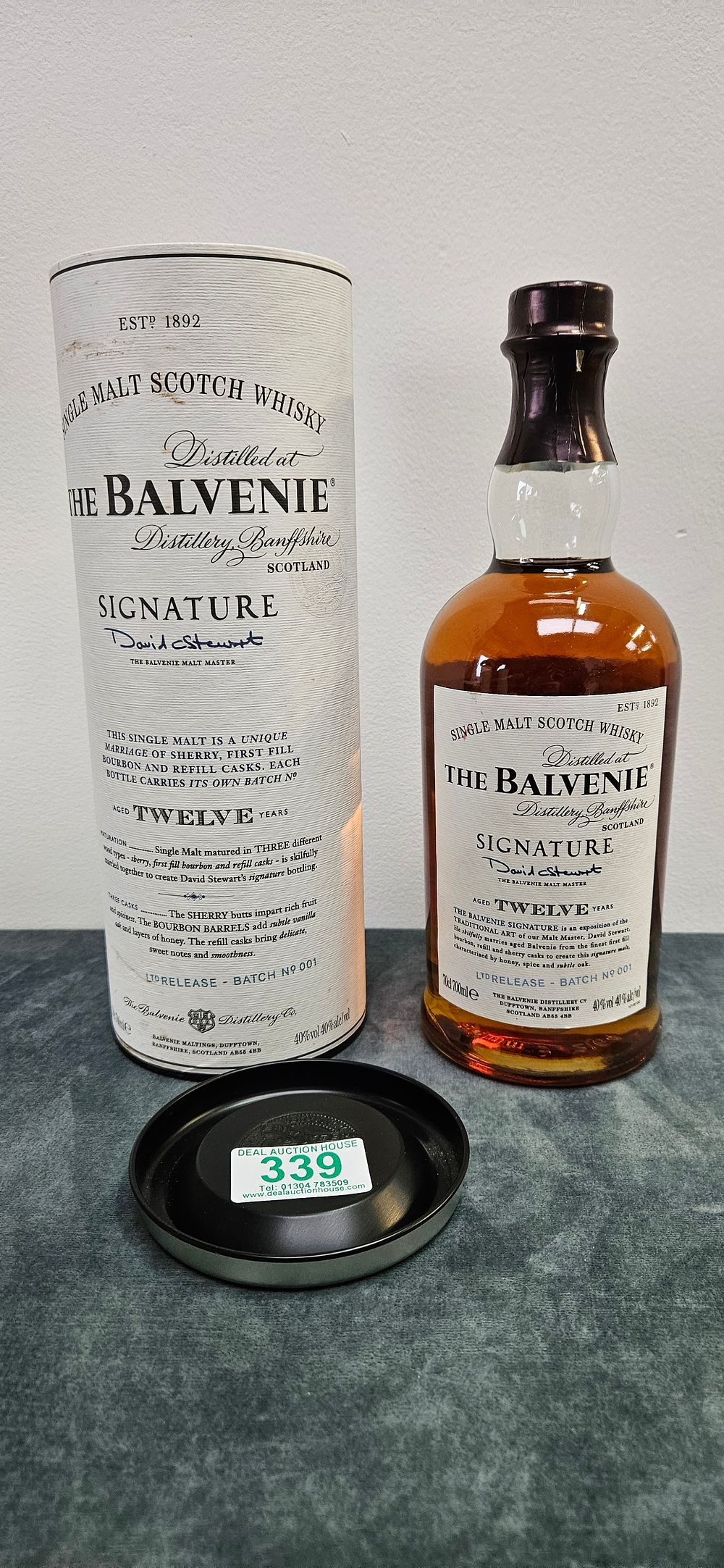 Lot 339: The Balvenie 12 Year Old Signature Limited Batch...