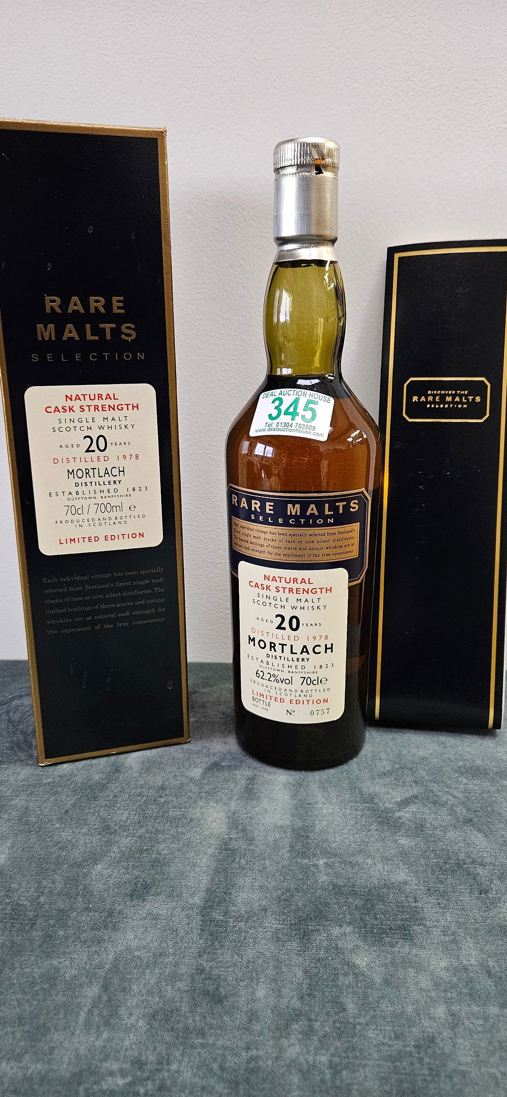 Lot 345: Mortlach Speyside Single Malt Whisky 1978 20 Year...