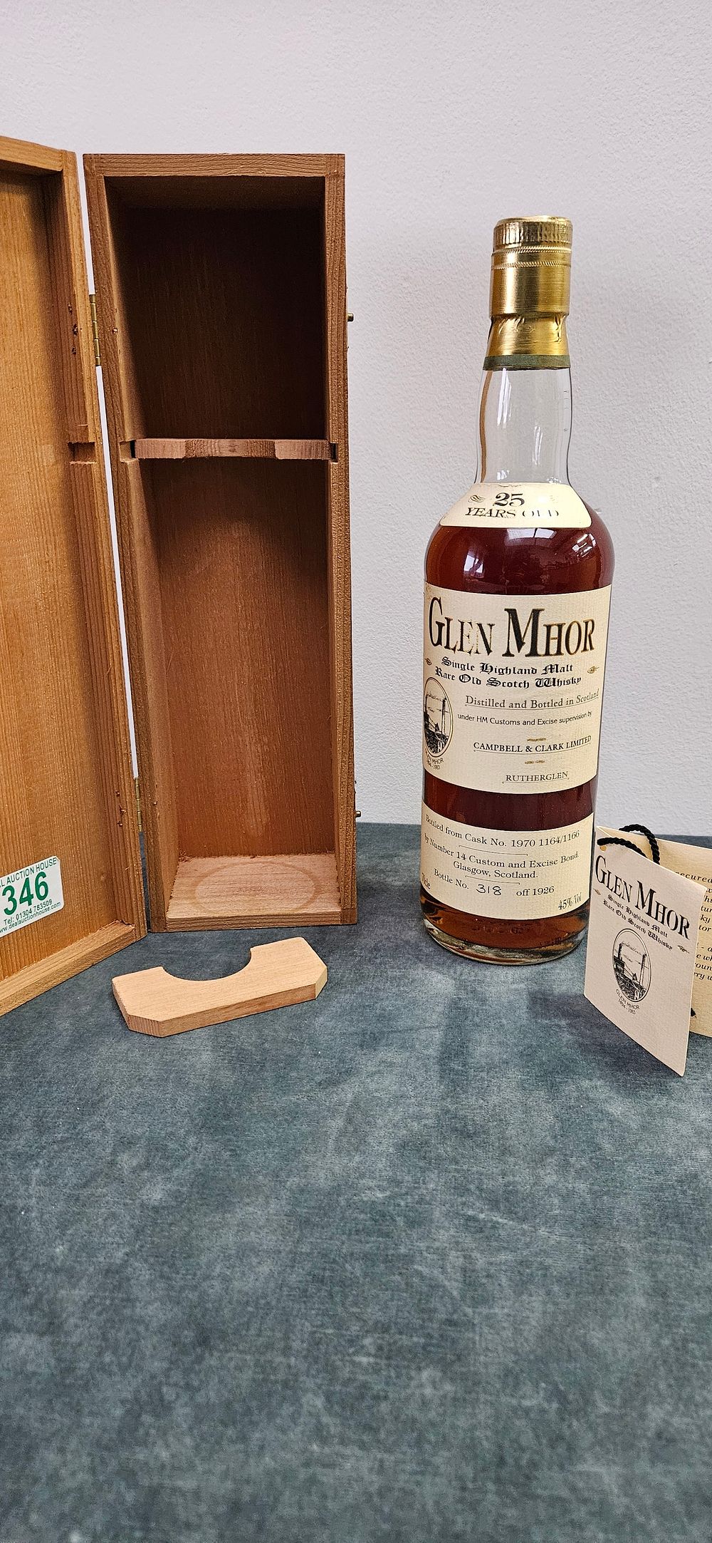 Lot 346: Glen Mhor 1970 25 Year Old Single Malt...
