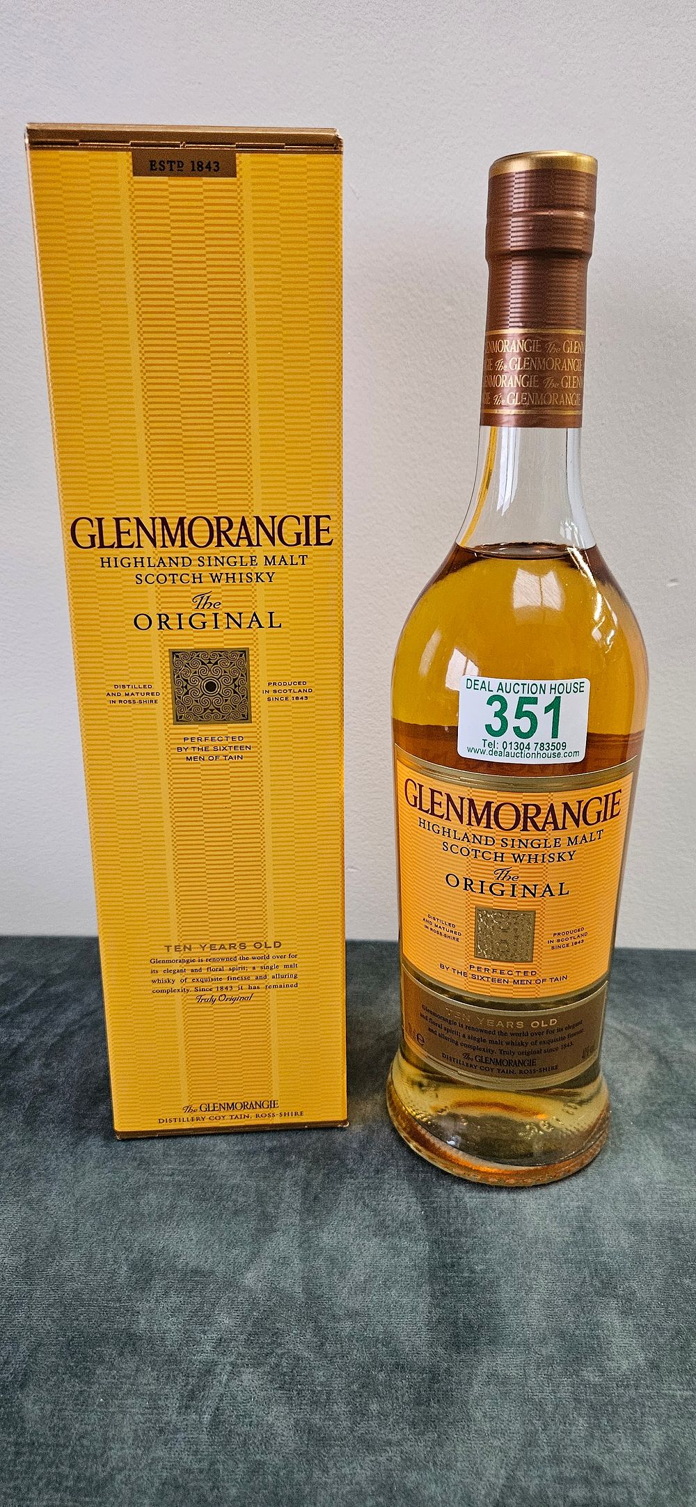 Lot 351: Glenmorangie The Original 10 Year Old Highland Single...