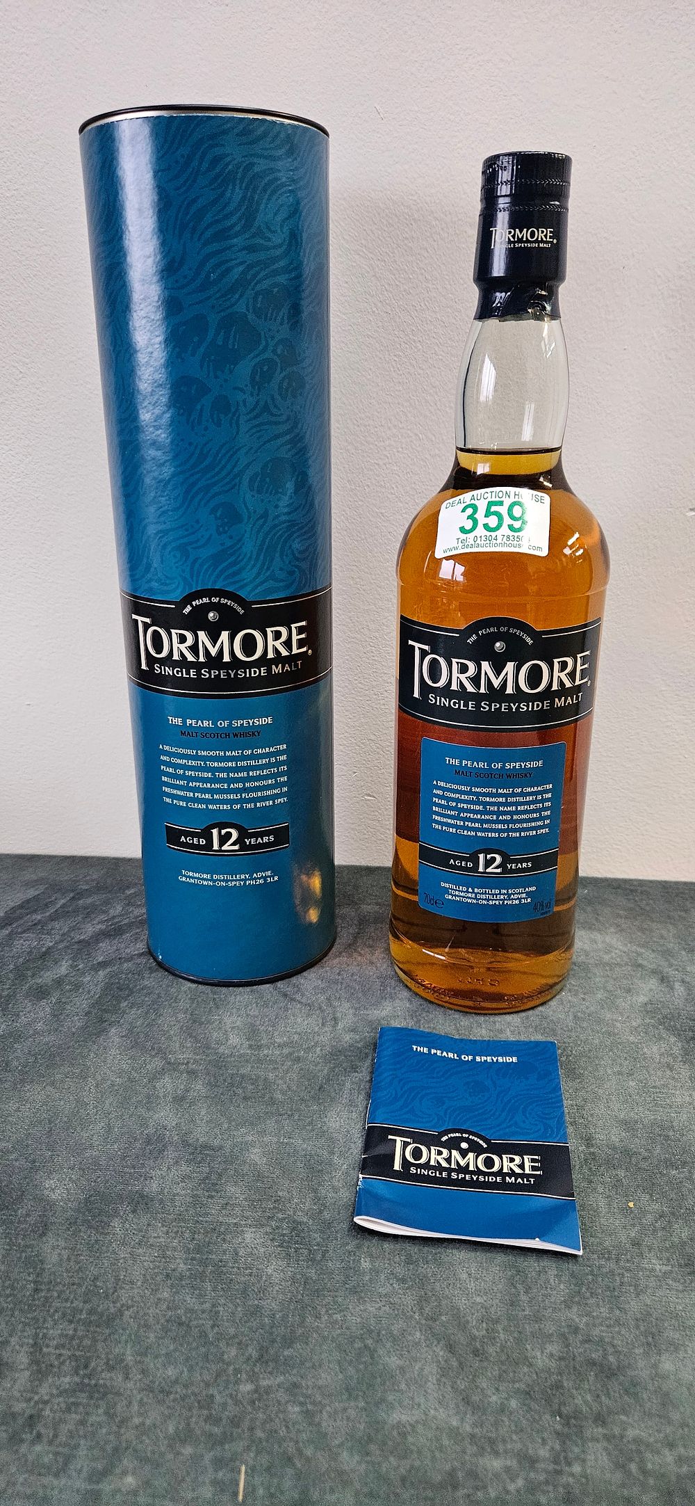 Lot 359: Tormore 12 Year Old Single Speyside Malt Scotch...